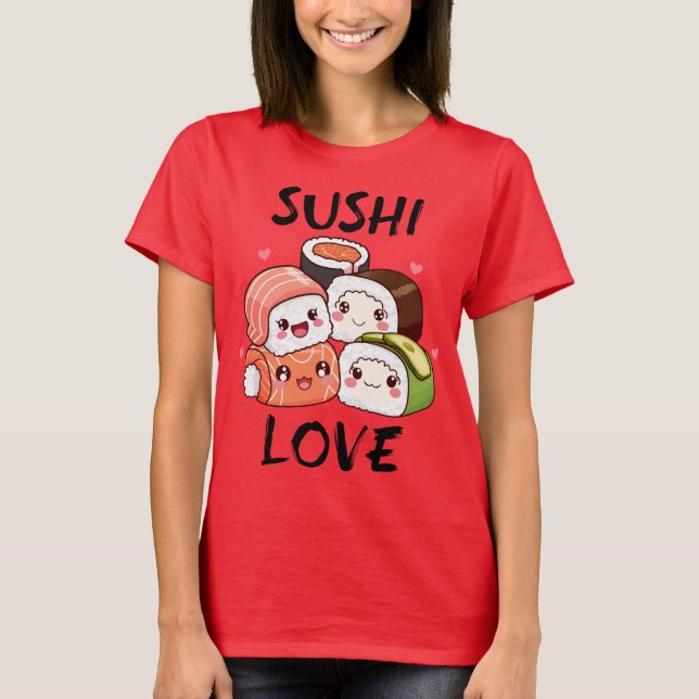 Camiseta Sushi Love Shirt (Frente)