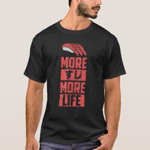 Camiseta Sushi Mais Sushi Mais Vida Japonês Kanji Japão