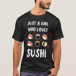Camiseta Sushi Maki Nigiri  Comida Japonesa Peixe Sake Ebi 