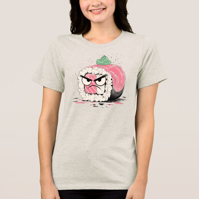 Camiseta Sushi Mal-Humorado (Frente)