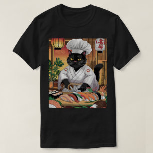 Camiseta Sushi Master Black Cat