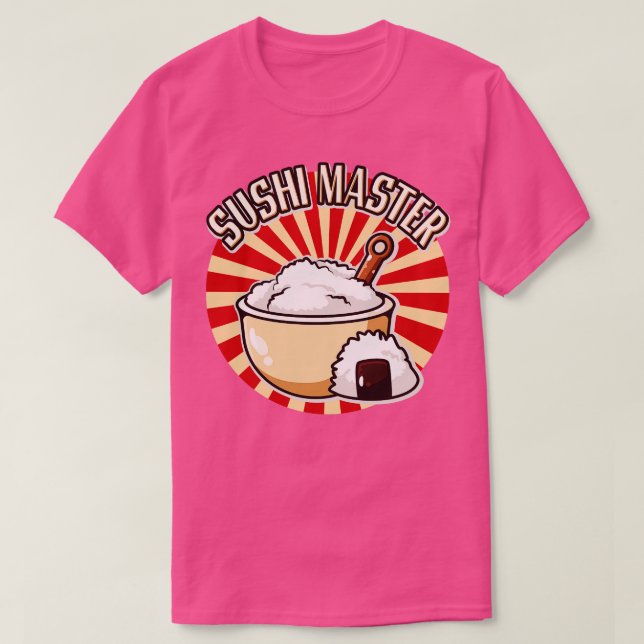 Camiseta Sushi Master Japonês Cuisine Chef (Frente do Design)