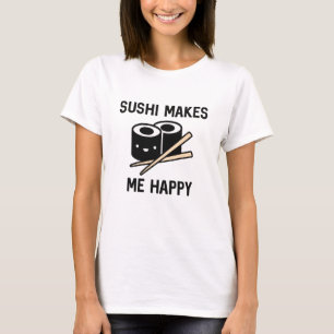 Camiseta Sushi Me Faz Feliz