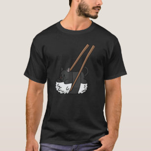 Camiseta Sushi Nigiri Black Cat Pet
