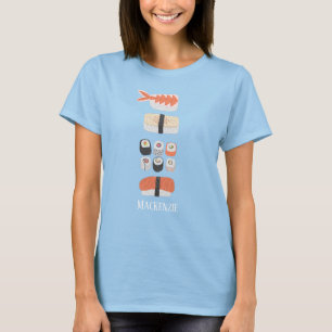 Camiseta Sushi Nigiri Maki Roll Name
