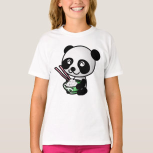 CAMISETA SUSHI PANDA BEAR GAROTAS-CAMISAS