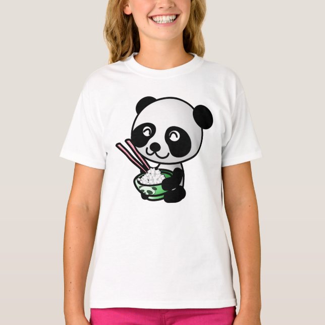CAMISETA SUSHI PANDA BEAR GAROTAS-CAMISAS (Frente)