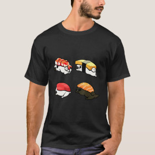 Camiseta Sushi Pug Preguiçoso