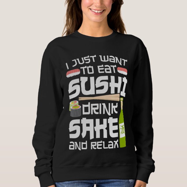 Camiseta Sushi Roll Eu Só Quero Comer Comida Japonesa (Frente)