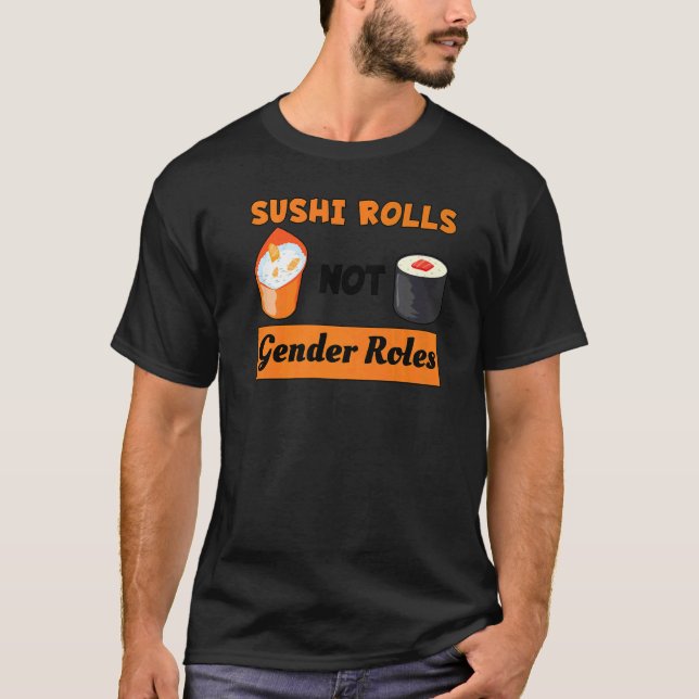 Camiseta Sushi Rolls Feministas Direitos Feministas Equali (Frente)