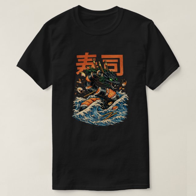 CAMISETA SUSHI SEA DRAGON (Frente do Design)