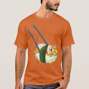 Camiseta Sushi Shiba Inu Japonês Cão Japonês Sushi