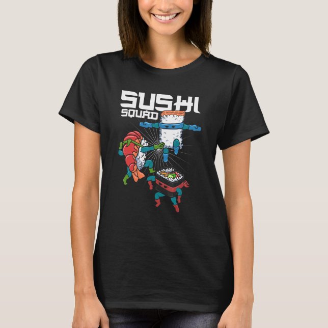 Camiseta Sushi Squad Sushi Comida japonesa Otaku Weeb Sushi (Frente)