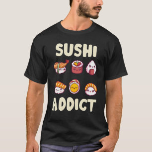 Camiseta Sushi Sushi Roll Comida Japonesa Sushi Chef Itamae