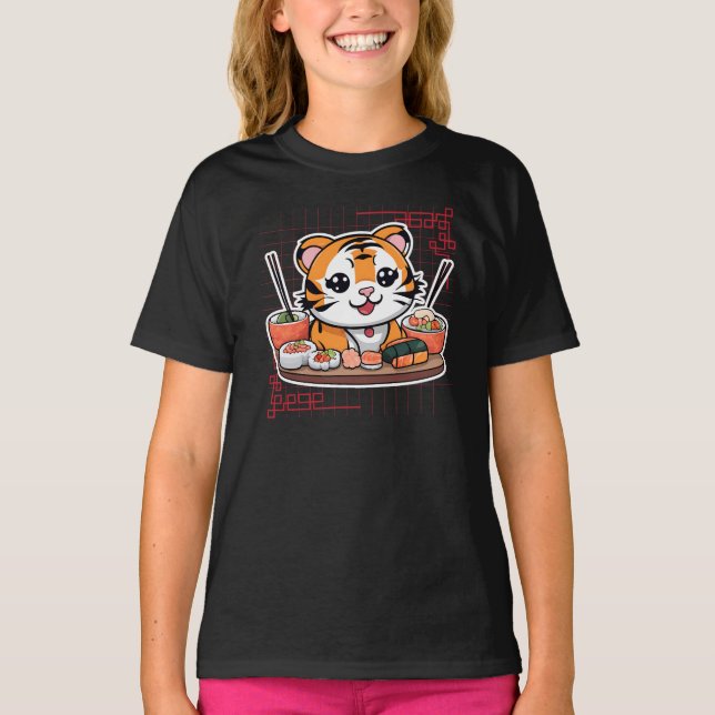 Camiseta Sushi Tiger Servido (Frente)