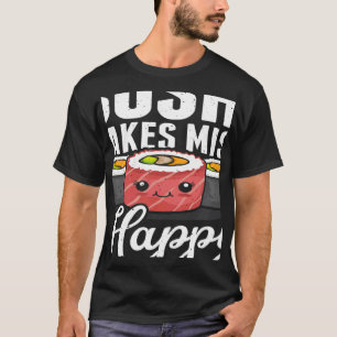 Camiseta Sushi Torna Miso Feliz Comida Japonesa Sushi