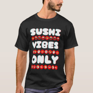 Camiseta Sushi Vibes Apenas Brincadeira Peixes De Marisco E