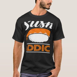 Camiseta Sushi Viciado em Comida Japonesa Sushi