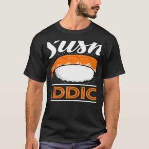 Camiseta Sushi Viciado em Comida Japonesa Sushi