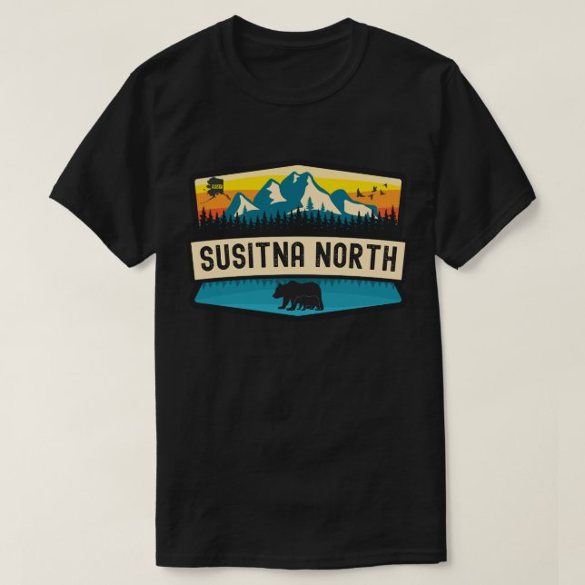 Camiseta Susitna North, Alasca (Frente do Design)