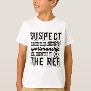 Camiseta Suspeita afirma que odeia o futebol de boa esporti