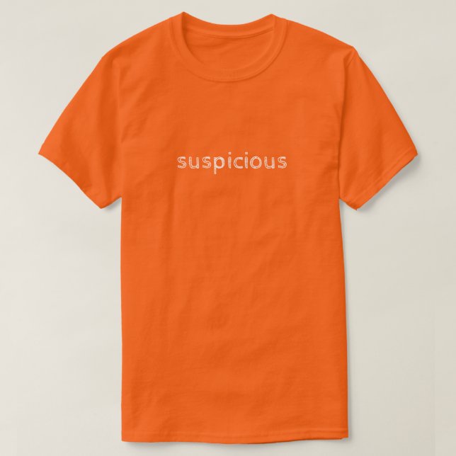 Camiseta Suspeito (Frente do Design)