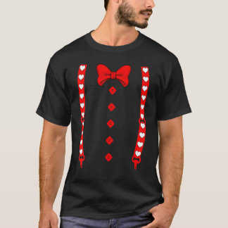 Camiseta Suspendedores Tuxedo E Garotos De Arco Cardíaco Va