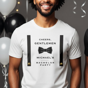 Camiseta Suspensórios Gravata Borboleta Vivas Cavalheiros D