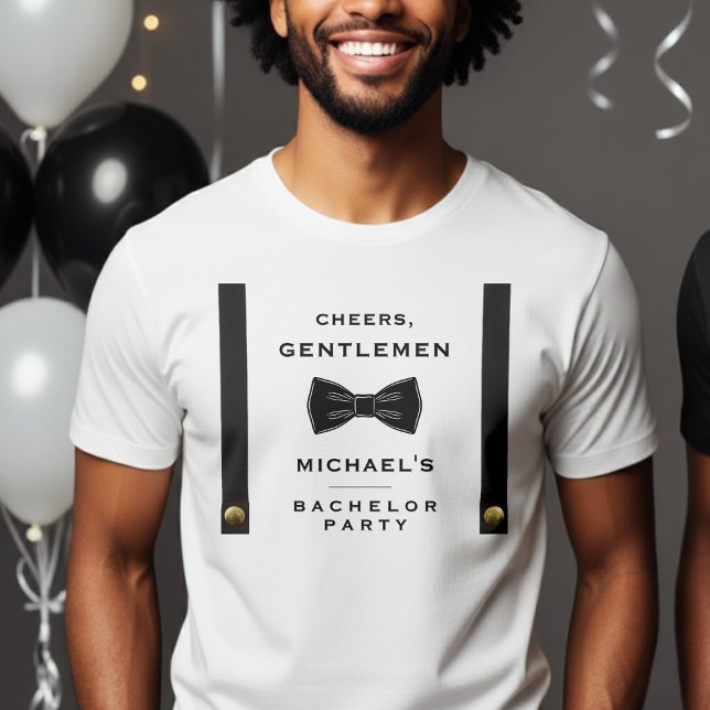 Camiseta Suspensórios Gravata Borboleta Vivas Cavalheiros D (Criador carregado)