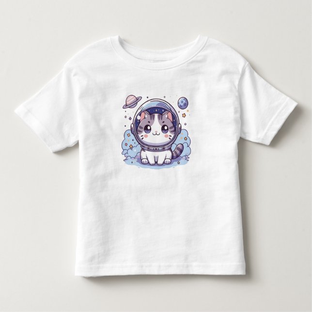 Camiseta süße niedliche Katze für Mädchen und Kleinkinder (Frente)