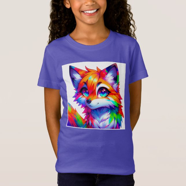 Camiseta Süßer bunter Fuchs  (Frente)