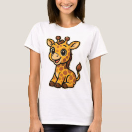 Camiseta Süßes Baby-Giraffen-Design