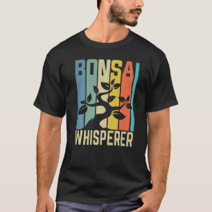 Camiseta Sussurrador de Bonsai Retro Jardim da Tradição Jap