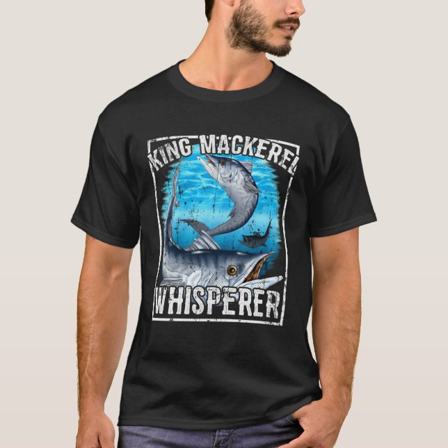 Camiseta Sussurrador de Cavala-Rei Pesca Marítima Profunda (Frente)