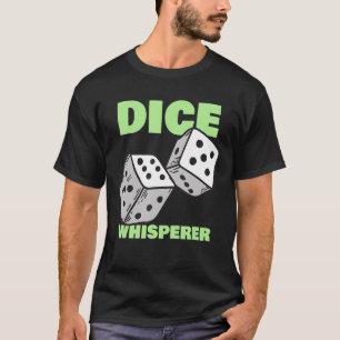Camiseta Sussurrador de Dados   Jogador de Craps Cassino Jo