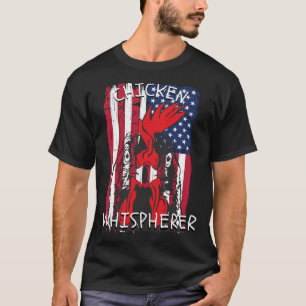 Camiseta Sussurrador de Frango com Rancor Bandeira EUA Qui