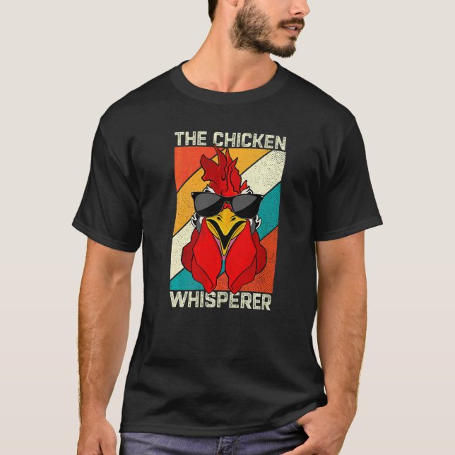 Camiseta Sussurrador de Frango Fazendeiro de Frango de Quin (Frente)