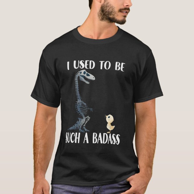 Camiseta Sussurrador de Frango T Roupa de Fã de Dinossauro  (Frente)