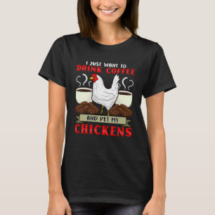 Camiseta Sussurrador de Frangos Eu Amo Meus Frangos Viciado