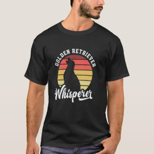 Camiseta Sussurrador de Golden Retriever Retro Dono de Cach