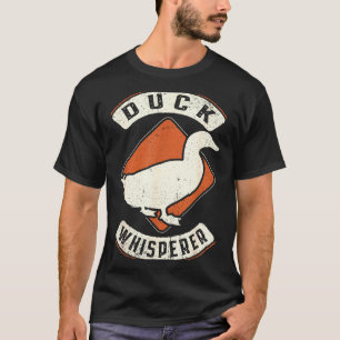Camiseta Sussurrador de Pato Vintage Clic Retro Amor Animal
