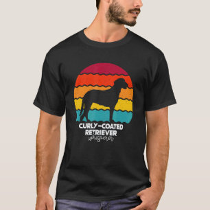 Camiseta Sussurrador de Retriever de Cabelo Cacheado Retro 