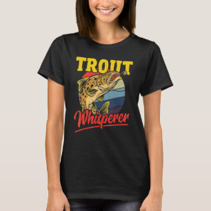 Camiseta Sussurrador de Trutas Pesca de Trutas Caça de Peix