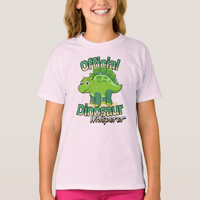 Camiseta Sussurrador Oficial de Dinossauros (Frente)