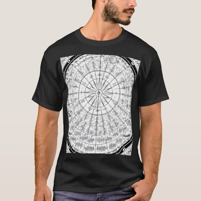 Camiseta Sussurro Celestial: O Ciclo Cósmico (Frente)