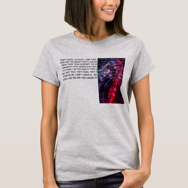 Camiseta Sussurro da Rainha Arrogante - Poder e Confiança (Frente)