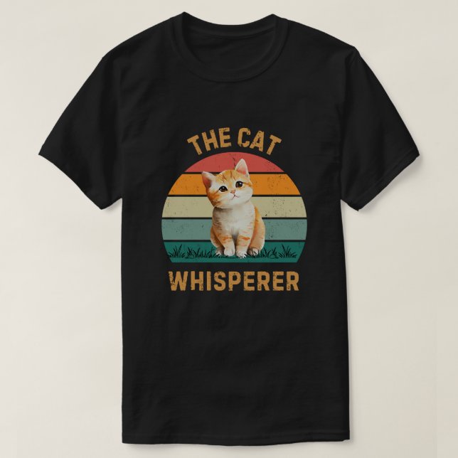 Camiseta sussurro de gato (Frente do Design)