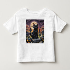 Camiseta Sussurros da Hora das Bruxas - Gato Negro