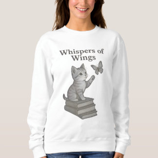 Camiseta Sussurros de Asas: Gato Mágico, Borboleta & Livro