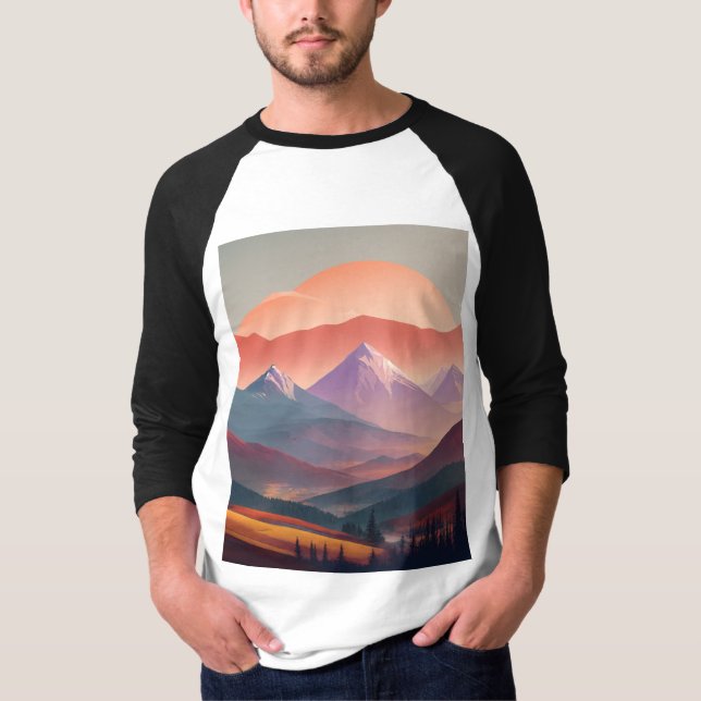 Camiseta "Sussurros do Pico: Abraço de Dawn" (Frente)